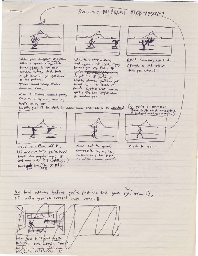 Karateka Bird Storyboard