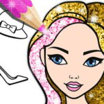 Fashion Coloring Book Glitter